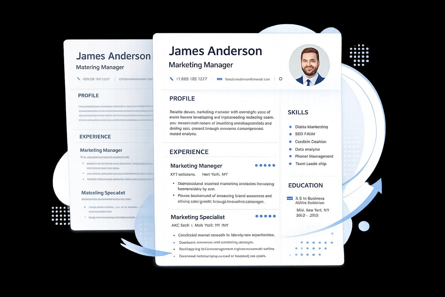 Resume builder hero image